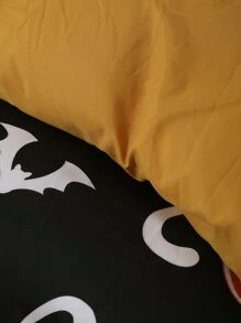 Halloween Pumpkin Pattern Duvet Cover Without Filler - Multicolor - View 2