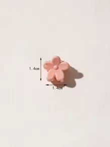 50个迷你随机颜色花朵设计可爱迷你发爪，休闲圣帕特里克节夏季爪夹发夹发卡夹发夹发饰发夹发卡，发圈发夹，头发捕捉夹，学校用品，大学秋冬季女士发饰，度假装扮，女士沙滩配饰 - 彩色 - 查看 4
