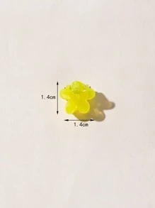 50 cái Mini Màu Ngẫu Nhiên Thiết Kế Hoa Vuốt Tóc Dễ Thương - Nhiều màu - Xem 3