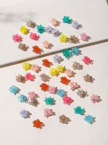 50 cái Mini Màu Ngẫu Nhiên Thiết Kế Hoa Vuốt Tóc Dễ Thương - Nhiều màu - Xem 4