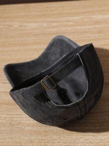 字母圖案男式棒球帽，街頭潮流風格 - 深灰色 - 查看 3