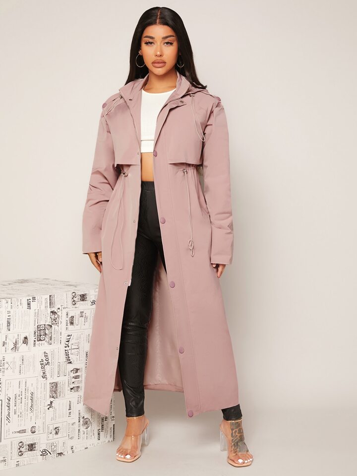 SHEIN SXY エポレット デザイン ドローストリングウエスト