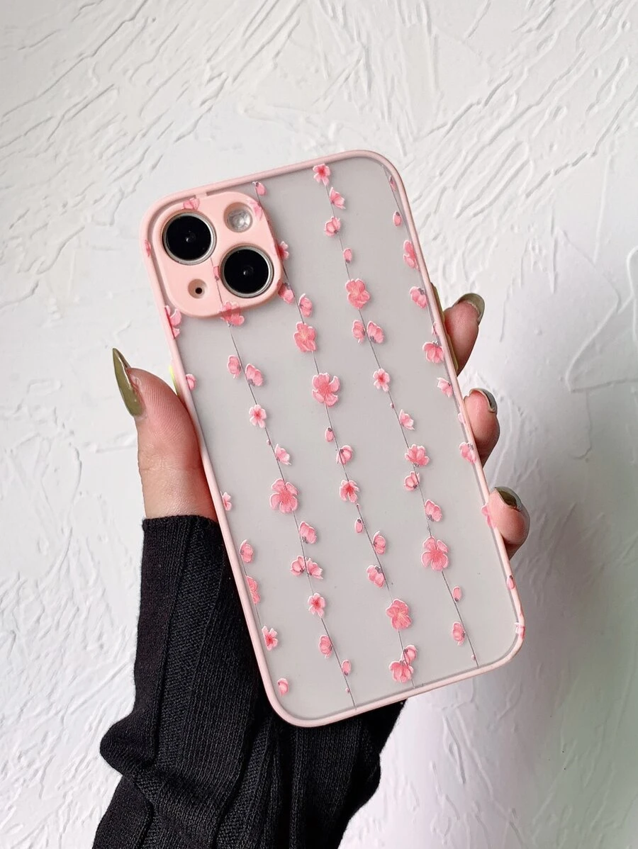 Funda de celular transparente floral - Multicolor - Ver 1