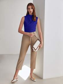 MOTF PREMIUM SLIM WRAP TANK TOP - Royal Blue - View 8