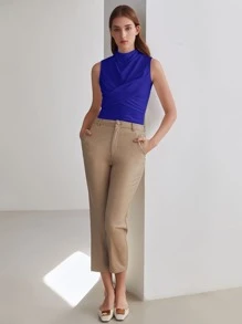 MOTF PREMIUM SLIM WRAP TANK TOP - Royal Blue - View 10