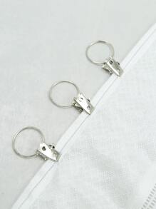 10入組不銹鋼窗簾夾 - 銀色 - 查看 5