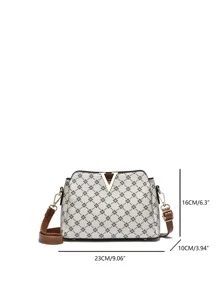 时尚水桶包带磁铁纽扣女士单肩包复古风格多层口袋 1 件多色 PU 皮革斜挎包适合女孩、女士、大学生、年轻专业人士和白领，非常适合工作、商务、通勤、上学 - 彩色 - 查看 9