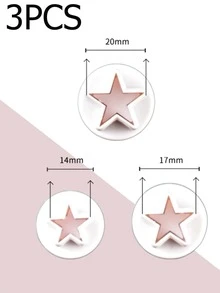 3 piezas en forma de estrella Sello de galleta Set