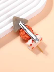 Simulation Food Decor Alligator Hair Clip - Multicolor - View 3