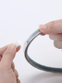 1 卷 5 米/16.4 英尺门用挡风雨条，自粘式刷窗密封条，适用于房屋窗户，防风雨、隔音、防尘，返校用品 - 灰色 - 查看 6