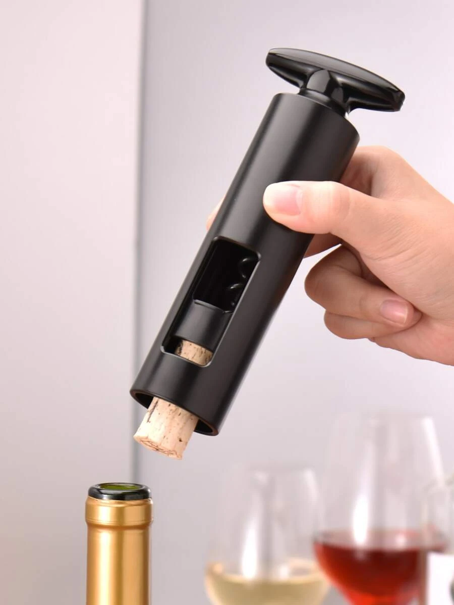 Thao tác đơn giản Quay nút chai rượu vang bằng máy cắt giấy bạc Dụng cụ mở nút chai rượu vang - Dụng cụ mở nút chai rượu vang chất lượng chuyên nghiệp 2 trong 1 mới với máy cắt giấy bạc - Dụng cụ mở chai rượu dễ xoay bằng tay