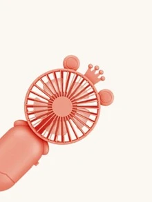 1 pieza Ventilador eléctrico con diseño de corona a mano - Naranja - Ver 3