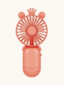 1 pieza Ventilador eléctrico con diseño de corona a mano - Naranja - Ver 4