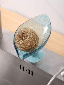 1 pieza Jabonera con diseño de hoja - Azul - Ver 7