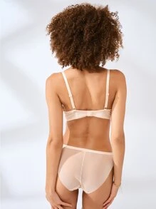 LUVLETTE Lingerie Sheer Fantasy Bikini No Show Panty