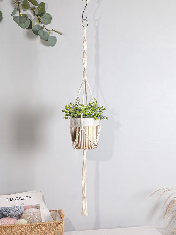 قطعة واحدة تعليق نبات شبكي حقيبة بدون قدر