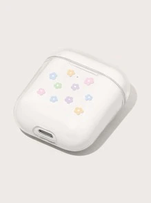 Hộp đựng tai nghe hình hoa tương thích với AirPods - Trong sáng - Xem 3
