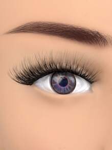 Homaylash Full Hàng Mi Giả 7 Đôi Giả Chồn Hàng Mi Volumized Lông Mi Giả Tặng Cho Nữ & Bé Gái - màu đen - Xem 2