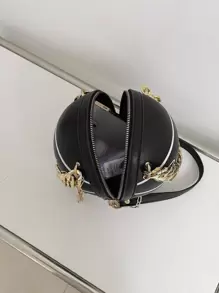 女士單肩包、新奇包、籃球造型鏈條包