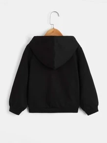 SHEIN Áo nỉ in chữ phối màu dành cho bé trai - Nhiều màu - Xem 2