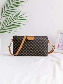 Mới In Giải trí Dung lượng lớn Túi đeo chéo , Cà phê Màu sắc , Đối với phụ nữ , Với Lớn Màn Túi đựng điện thoại Và Huy hiệu tiền xu) Túi - Nhiều màu - Xem 1