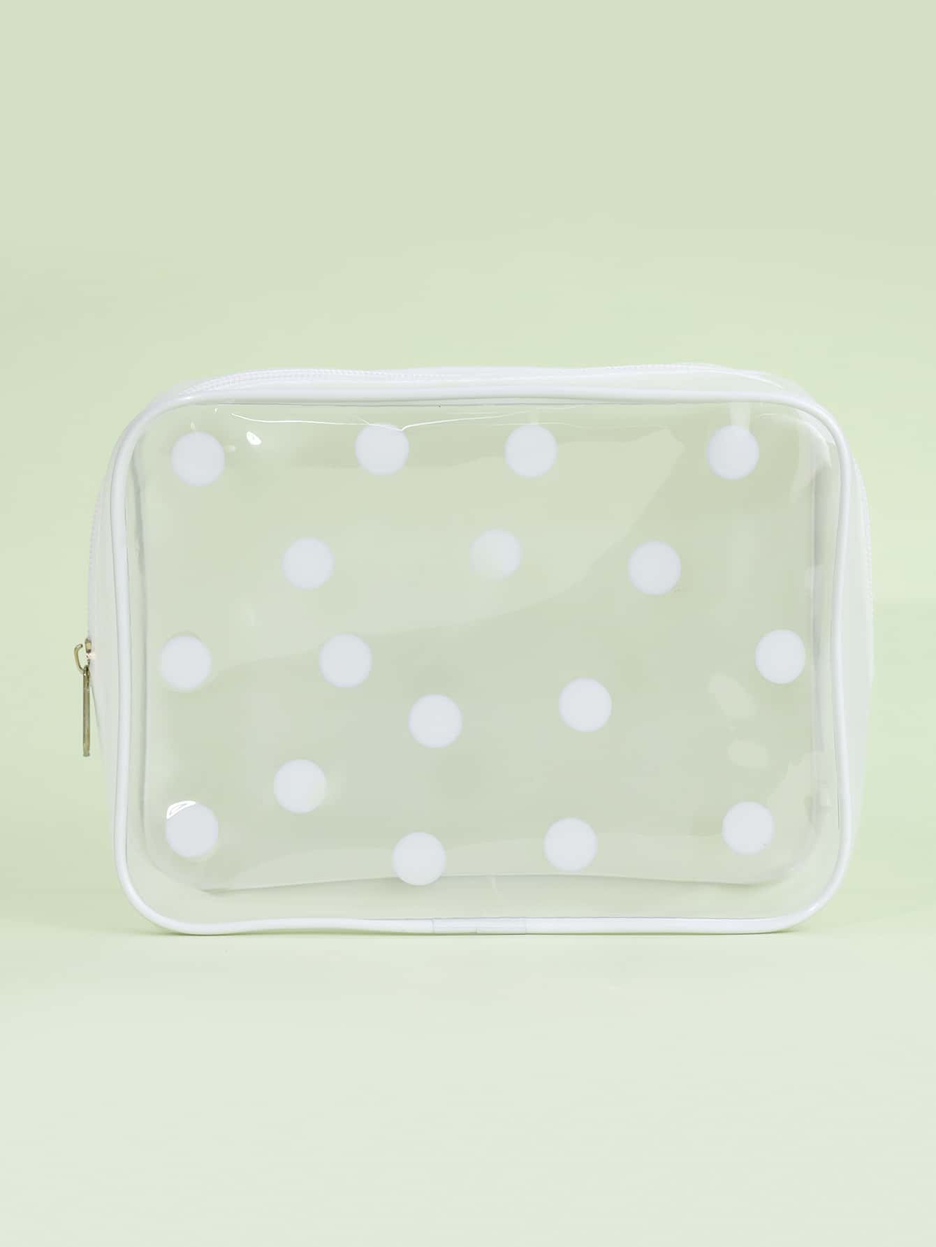 1 túi đựng đồ vệ sinh cá nhân trong suốt, túi đựng đồ trang điểm du lịch di động có khóa kéo, túi đựng đồ trong suốt được TSA chấp thuận, túi đựng mỹ phẩm PVC, túi đựng đồ trang điểm, túi đựng cọ trang điểm