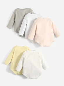 5er-pack Baby Jungen Bodysuits Mit Knopfleiste Vorne