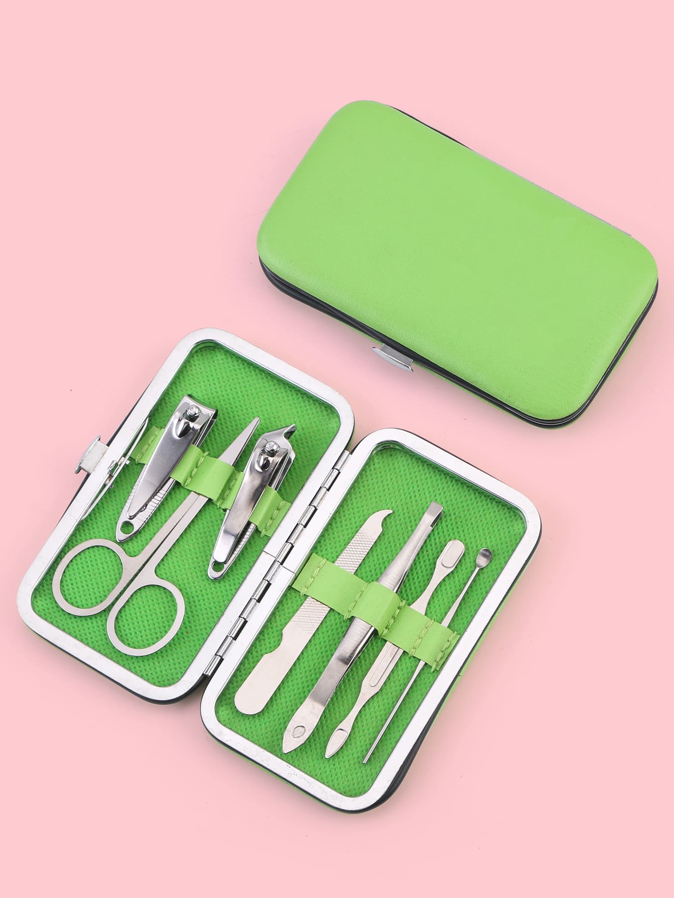7入組套指甲鉗套裝美甲套裝 - 銀色 - 查看 1