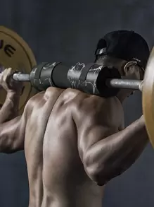 Squat Pad Barbell Pad For Squats, Lunges And Hip Thrusts - Foam Sponge Pad Provides Relief To Neck And Shoulders While Training - Fit Standard - Black - View 1