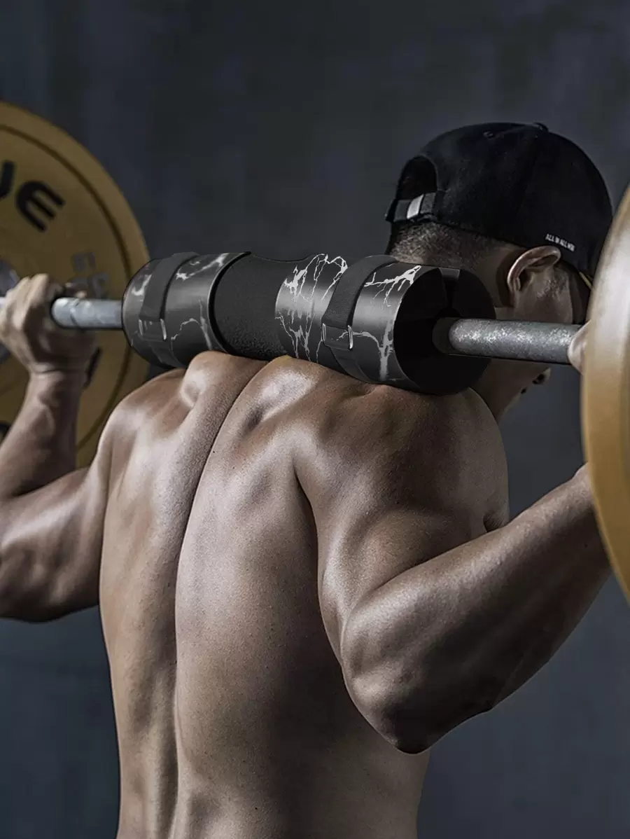 Squat Pad Barbell Pad For Squats, Lunges And Hip Thrusts - Foam Sponge Pad Provides Relief To Neck And Shoulders While Training - Fit Standard - Black - View 1