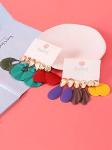 Betykuku 6pairs Round & Water Drop Earrings - Multicolor - View 3