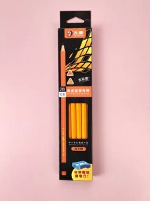 12入組2B鉛筆適用於兒童帶A卷筆刀 - 彩色 - 查看 2