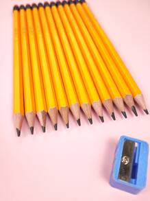 12入組2B鉛筆適用於兒童帶A卷筆刀 - 彩色 - 查看 4