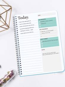 Trees Giấy ghi chú Người lập kế hoạch Sổ tay xoắn ốc - Màu xanh lam - Xem 3