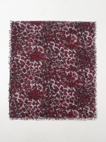 1pc Thin Leopard Print Scarf Shawl Wrap Neck Warmer - Multicolor - View 2