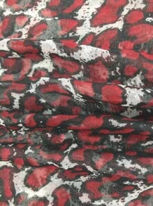 1pc Thin Leopard Print Scarf Shawl Wrap Neck Warmer - Multicolor - View 3