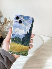 山水油畫手機外殼 - 彩色 - 查看 2