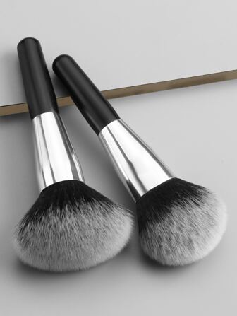 Sminkborste i puder och rouge, 2 st. klassiska sminkborstar i trä med dubbel användning, multifunktionell sminkborste för smink, förnödenhet för byrå, puder för ansiktsbehandling, smink för smink, sminkborste/kosmetikborste, borsteset, sminkborstekit, sminkborsteset, komplett sminkset, sminkborsteset, komplett sminkset, borsteset, borstar sminkset, sminkpresentset