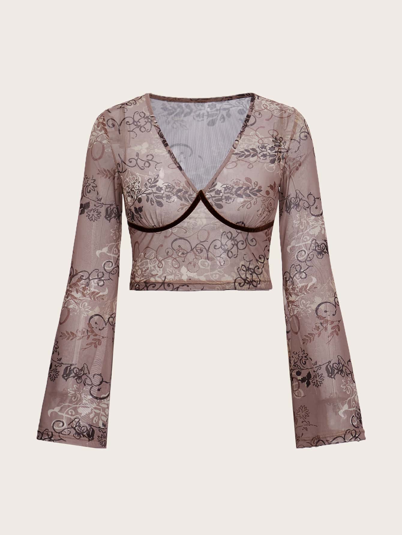 romwe mesh top