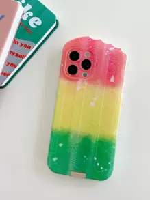 夏季彩虹冰棍造型手機殼 - 彩色 - 查看 2