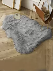 Alfombra unicolor mullida - Gris - Ver 1
