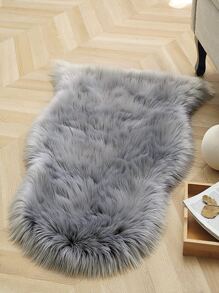 Alfombra unicolor mullida - Gris - Ver 5