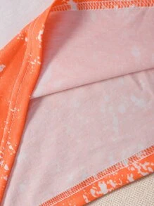 Girls Halloween Print Tee - Orange - View 5