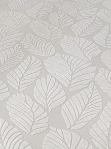 1pc Leaf Pattern Stretchy Sofa Slipcover - Light Grey - View 2