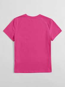 SHEIN EZwear Slogan Graphic Tee BE-YOU-TIFUL