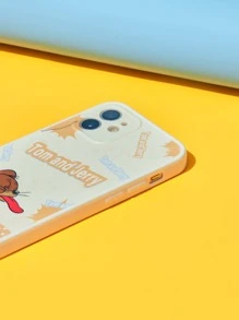 TOM & JERRY X SHEIN Cartoon Graphic Phone Case - Multicolor - View 4