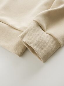 ROMWE MEN Guys Cartoon Graphic Sweatshirt & Sweatpants - Multicolor - View 3