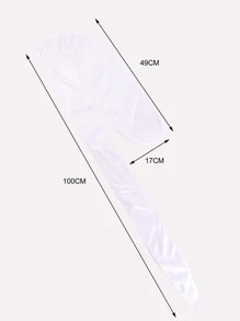 1pc Men Solid Fashionable Durag For Daily Life - White - View 5