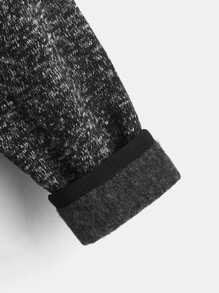 SHEIN 男孩毛絨內襯連帽夾克