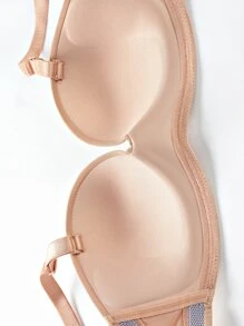 Women's Apricot Backless Strapless Push Up Bra For Casual Wear - Apricot - View 8